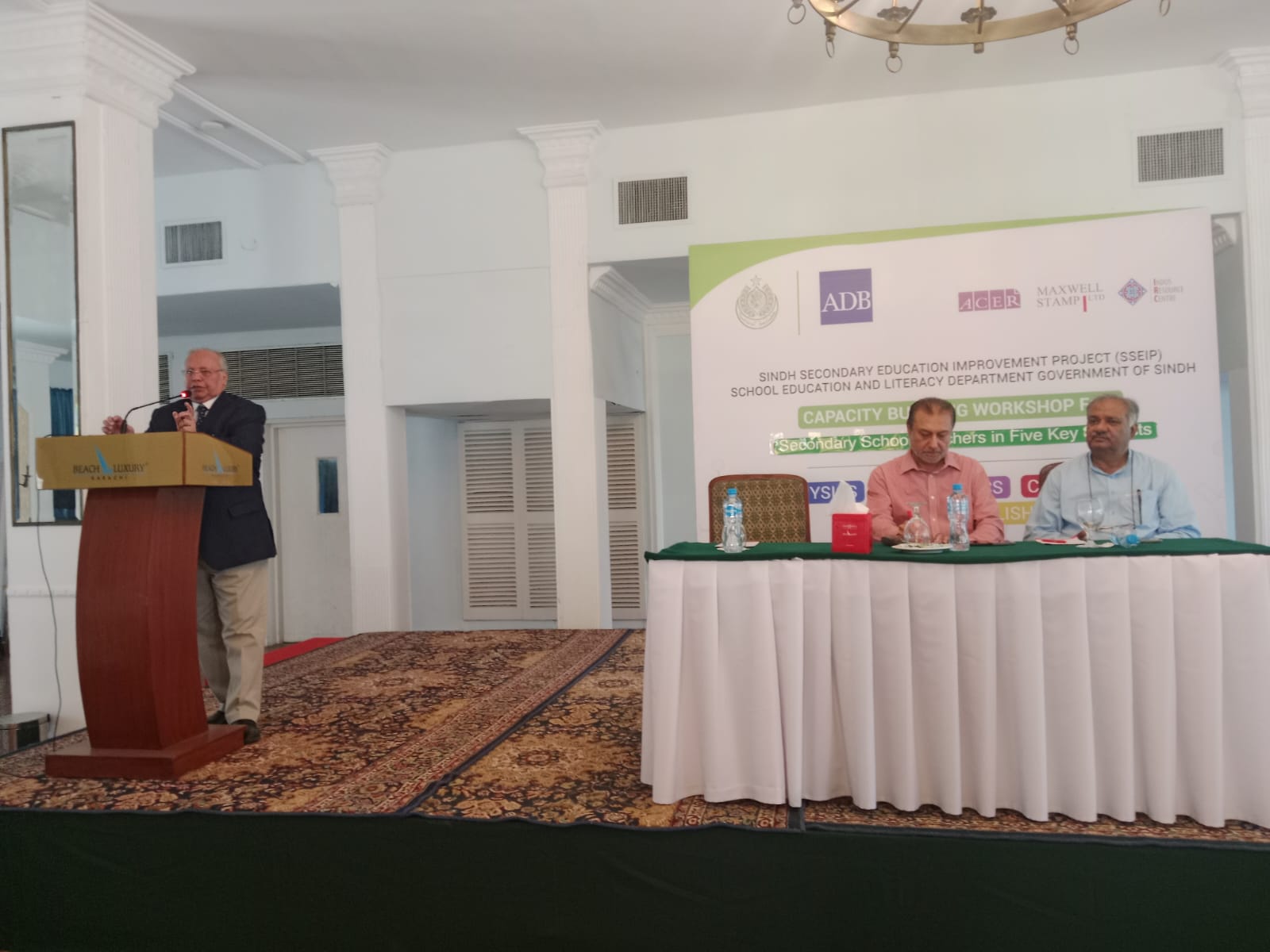 Capacity Building Workshop of Secondary school Teachers in Maths and Eng, first cycle 105 in each subject, June 16-28